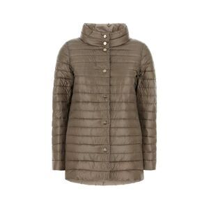 Herno Women Cappuccino Nylon Reversible Down Jacket